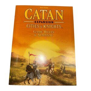 New Catan Expansion Cities Knights Game Rules Almanac Replacement Part Orange
